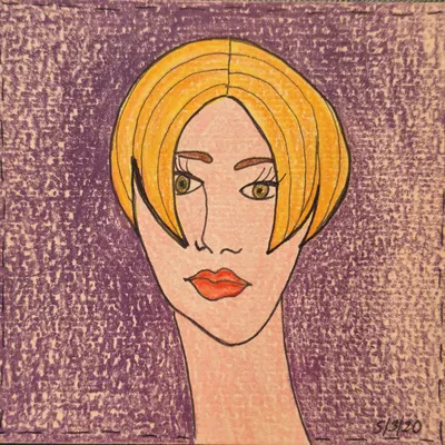 Sharp Turn — hand-drawn café-girl portrait from Café Girls Volume 1 by Frances Catania (Chapter 1)