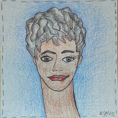 Storm-Cut Calm — hand-drawn café-girl portrait from Café Girls Volume 1 by Frances Catania (Chapter 1)