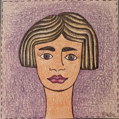 Wave of Clarity — hand-drawn café-girl portrait from Café Girls Volume 1 by Frances Catania (Chapter 1)